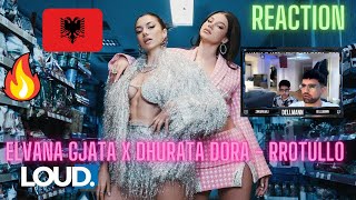 ELVANA GJATA x DHURATA DORA  RROTULLO Reaction [upl. by Scandura248]