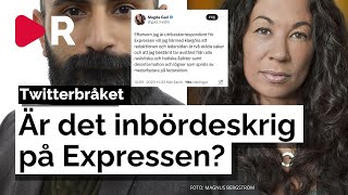 Hetsigt bråk mellan Expressenprofilerna Hanif Bali och Magda Gad [upl. by Sydelle]