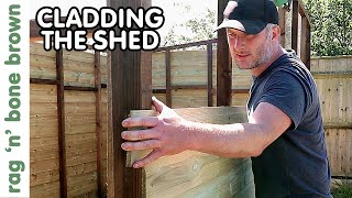 Cladding The Shed With Shiplap PART 4 SHED BUILD PROJECT [upl. by Eahsed650]