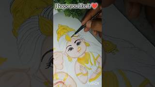 Cute 🥰 maa laxmi ji jubinnautiyal art cute trending tseries song drawing youtubeshorts [upl. by Pincas]