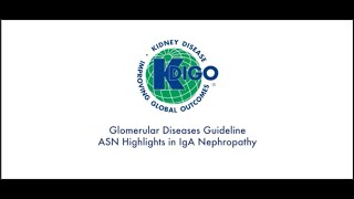 KDIGO Glomerular Diseases Guideline  ASN Kidney Week 2023 Highlights in IgA Nephropathy [upl. by Irrehc]