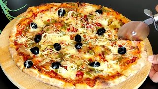 Vous nachèterez plus de pizza après cette vidéo  Pizza maison avec pâte facile  délicieuse [upl. by Betsey]