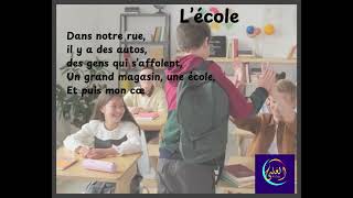 Poème Lécole 4ème année primaire [upl. by Ecnaled]