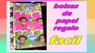 BOLSAS de REGALO tutorial bolsas papel regalo bolsasderegalo [upl. by Mueller]