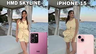 HMD Skyline Vs iPhone 15 Camera Test [upl. by Aynatan]