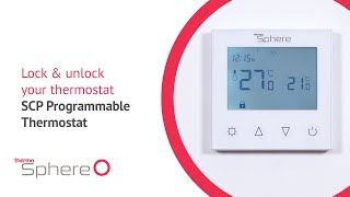 How to lock amp unlock your thermostat  SCP thermostat [upl. by Ilime]