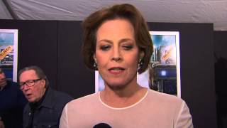 Chappie NYC Movie Premiere Sigourney Weaver Interview [upl. by Centonze]