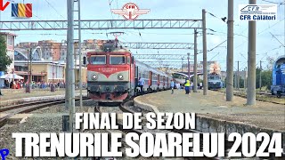 Ultimele trenuri din sezonul 2024 Trenurile Soarelui 2024 in Constanta [upl. by Breh]