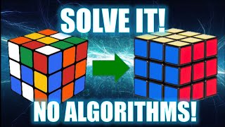 How to Solve a 3x3 Rubiks Cube No Algorithms [upl. by Aicenod]