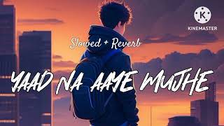 Yaad na aaye mujhe yaad na aaye slowed reverb song New hindi lofi song Yaad na aaye mujhe [upl. by Calypso]