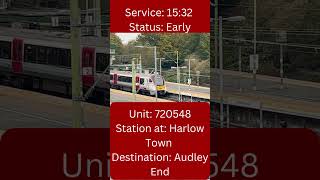 720548 departing Harlow Town for Audley End [upl. by Will269]