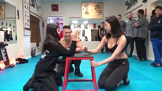 Arm Wrestling Test of Strength  Kung Fu Challenge [upl. by Droffats403]