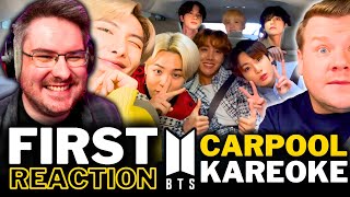 NON KPOP FAN REACTS TO BTS CARPOOL KARAOKE For The FIRST TIME  BTS REACTION [upl. by Enirehtahc117]