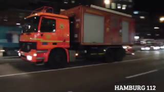 Busunfall Einsatzfahrten PolizeiampFeuerwehr Hamburg [upl. by Rednav974]