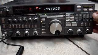 Yaesu FT736R 2 Meter  440 MHz All Mode Transceiver made in Japan [upl. by Aremmat821]