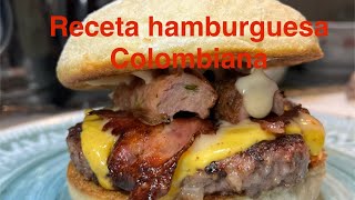 Receta hamburguesa colombiana [upl. by Aleedis]