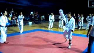 KarateDO vs taekwondo kumite en equipo 35 [upl. by Nesiaj780]