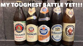 Franziskaner Weissbier Vs Paulaner Weissbier Vs Weihenstephaner Weissbier Vs Erdinger Weissbier Vs [upl. by Atrebla483]