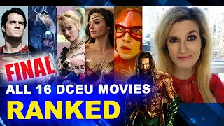 ALL DCEU Movies RANKED  Worst to Best  The Flash Blue Beetle Aquaman 2 [upl. by Iren]