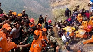 Babu Rescued by Indian Army at Malampuzha Kerala  Babu Recue Drone Video [upl. by Ueik498]