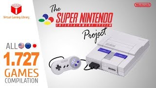 The Super NintendoSuper Famicom Project  All 1727 SNES Games  Every Game USEUJP [upl. by Enaej]