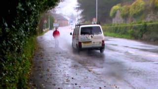 Man splashed by puddle [upl. by Lakin]