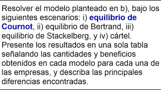 ECONOMÍA  Desarrollo del equilibrio de Cournot parte 3 [upl. by Afihtan]