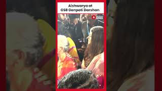 Aishwarya at GSB Ganpati Darshan [upl. by Darla]