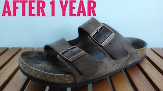 Birkenstock Arizona Classic  1 Year Durability Test amp Review  MustWatch Before Buying [upl. by Eahsram195]