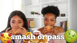 THE SHADECELEBRITY amp YOUTUBER SMASH OR PASS MUKBANG [upl. by Yrrag736]