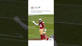 49ers Fred Warner wasn’t having it 😭 [upl. by Anoynek743]