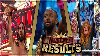 WWE WRESTLEMANIA 35 FULL SHOW RESULTS WWE WRESTLEMANIA 35 RESULTS [upl. by Yraccaz]