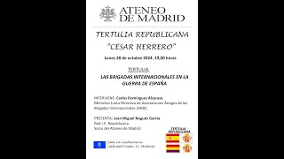 Tertulia Republicana quotCésar Herreroquot Ateneo de Madrid 28102024 [upl. by Caruso]