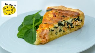 QUICHE AU SAUMON ET ÉPINARDS [upl. by Aneela]