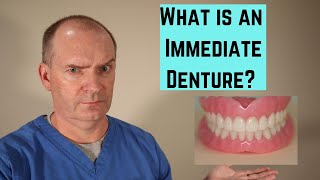 What is an Immediate Denture and how its different from a regular denture [upl. by Alemrac]