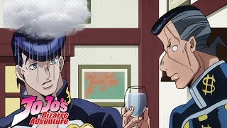 Josuke and Okuyasu Get Italian Food But Its TextToSpeech [upl. by Llenreb]