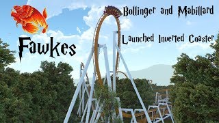 Fawkes  BampM Launched Inverted Coaster  NoLimits 2 [upl. by Kylynn791]