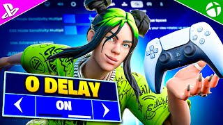 NEW Console 0 DELAY Controller SETTINGS  Sensitivity in Fortnite Chapter 5 [upl. by Enyak]