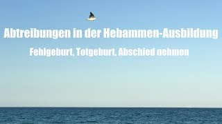 Abtreibungen in der Hebammenausbildung  Fehlgeburt Totgeburt Abschied nehmen [upl. by Immaj233]