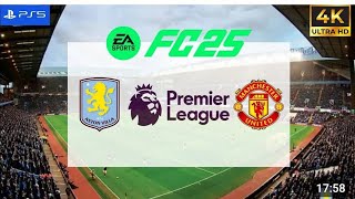 Aston Villa vs Man United  Premier League [upl. by Llenahs]