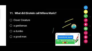 What did Einstein call Mileva Maric [upl. by Ayanaj]