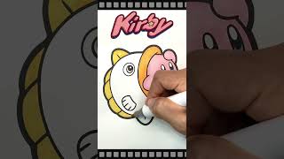 Coloring Kirby Coloring book drawing ぬりえ [upl. by Kristoffer]