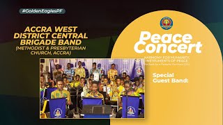 Ghanaian folk mix  Arr by Kofi Sam Accra West District Brigade Band  GE Peace Concert 2024 [upl. by Eelyab]