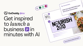 AI and GoDaddy Airo™ make it easy to take those first steps to launch a business [upl. by Lemuel]