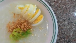 How To Cook The Perfect Congee or Lugaw with boiled eggs on top [upl. by Kella]