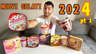 NUOVI GELATI 2024 pt 1  Nutella Gocciole Magnum Pandoro Panettone Tiramisù Bauli Algida [upl. by Gretta]