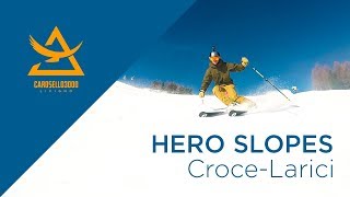 Hero Slopes at Carosello 3000  Croce and Larici [upl. by Anwahsar]