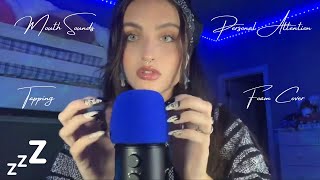 Beebee ASMR Foam Mic Cover Tapping Compilation  Mouth Sounds Personal Attention Mic Scratching [upl. by Hoon424]