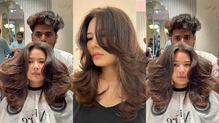 BUTTERFLY HAIRCUT TUTORIAL STEP BY STEP LAYERD HAIRCUT BUTTERFLY HAIRCUT INSTAGRAM HAIRCUT [upl. by Parnas]