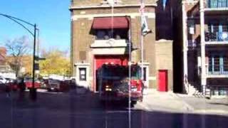 Chicago Fire Dept Engine 78 Responding [upl. by Friede]